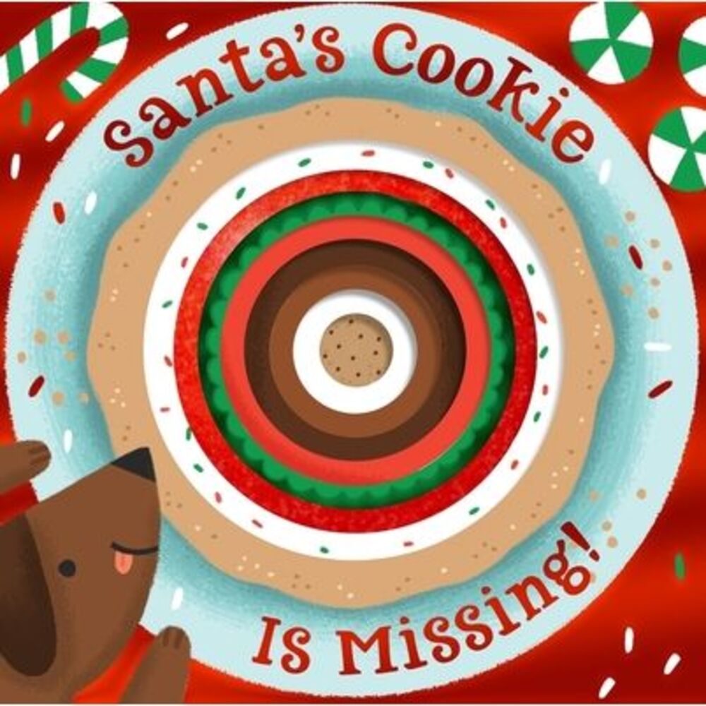 Santa's Cookie Is Missing!: Board Book with Die-Cut Reveals: A Christmas Holiday